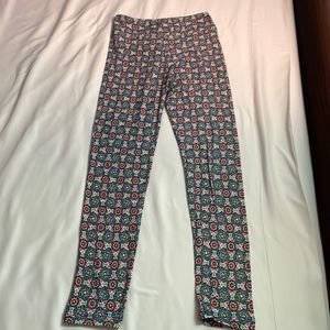 LuLaRoe Tween Leggings Multicolored Pattern